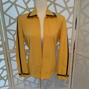 St. John Sport by Marie Gray Yellow Jacket with Black Accents